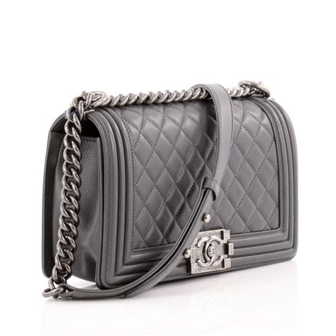 chanel boy grey 2018|Chanel bag review.